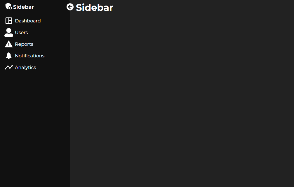 Responsive Sidebar