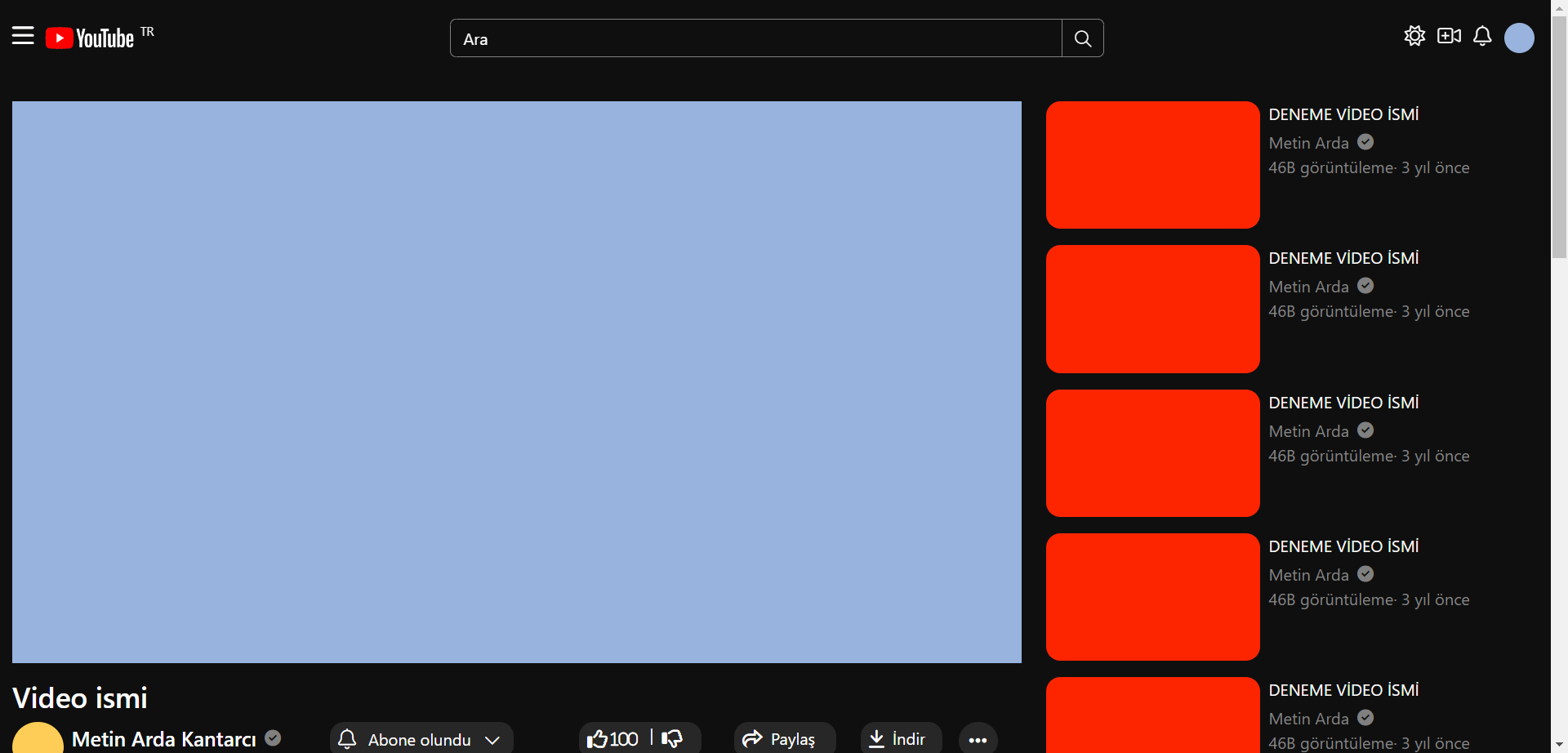 YouTube Design